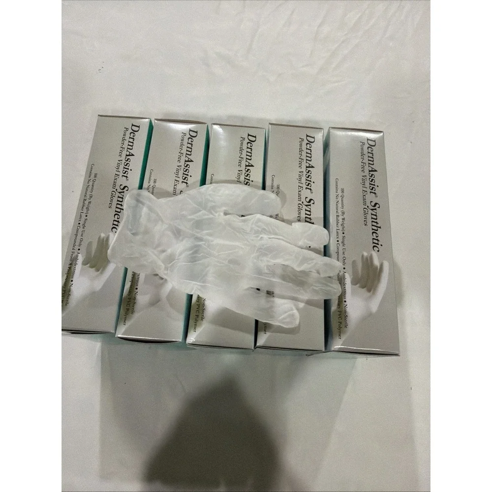 500 Small Powder‎ Free Disposable Gloves. Lot Of 5 Boxes Of 100